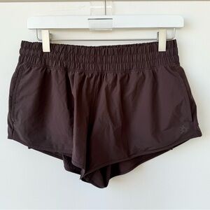 American Eagle Aerie Offline Brown Athletic Shorts with liner size M